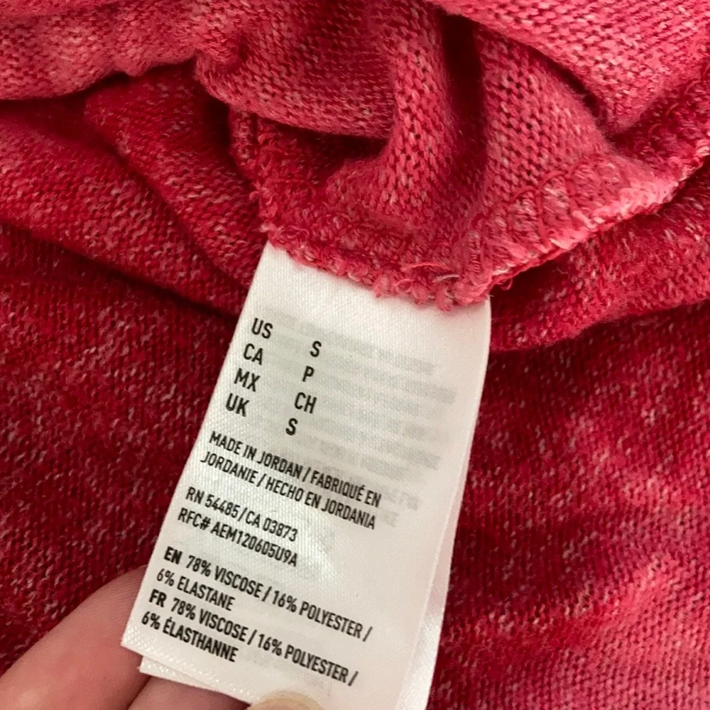 American Eagle Tie Dye Pink Ultra Soft Pullover Sweater Top Blouse Small S EUC